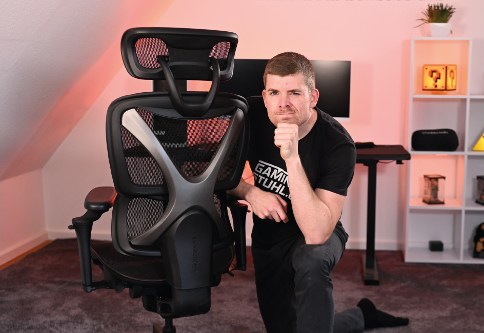 Fazit zum TX3 XTC Pro 360 Test: Marco skeptisch neben Stuhl