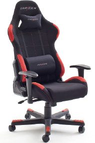 Der beste Zocker Stuhl von DXRacer im Test in rot und schwarz.