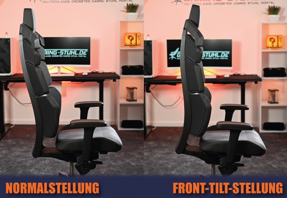Normalstellung vs Front Tilt Stellung