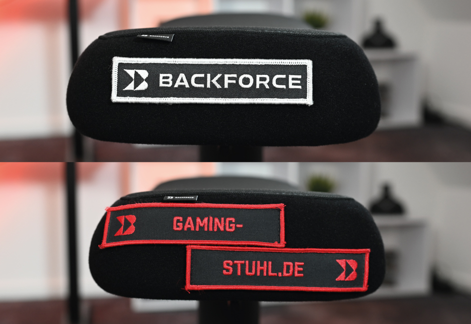 Patches zur Personalisierbarkeit an Seite angebracht