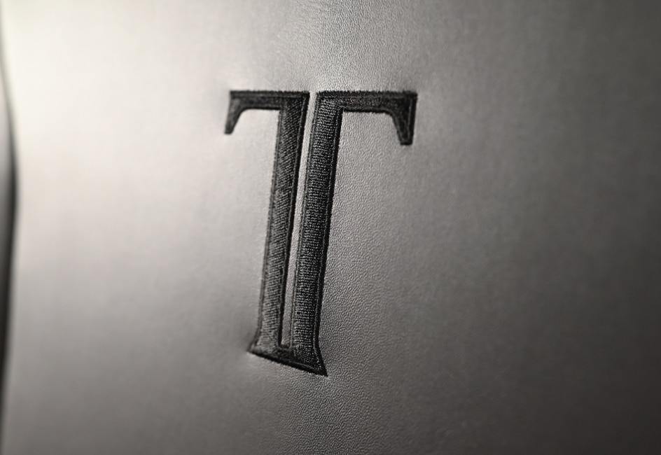 TITAN Evo Logo auf Rückenlehne